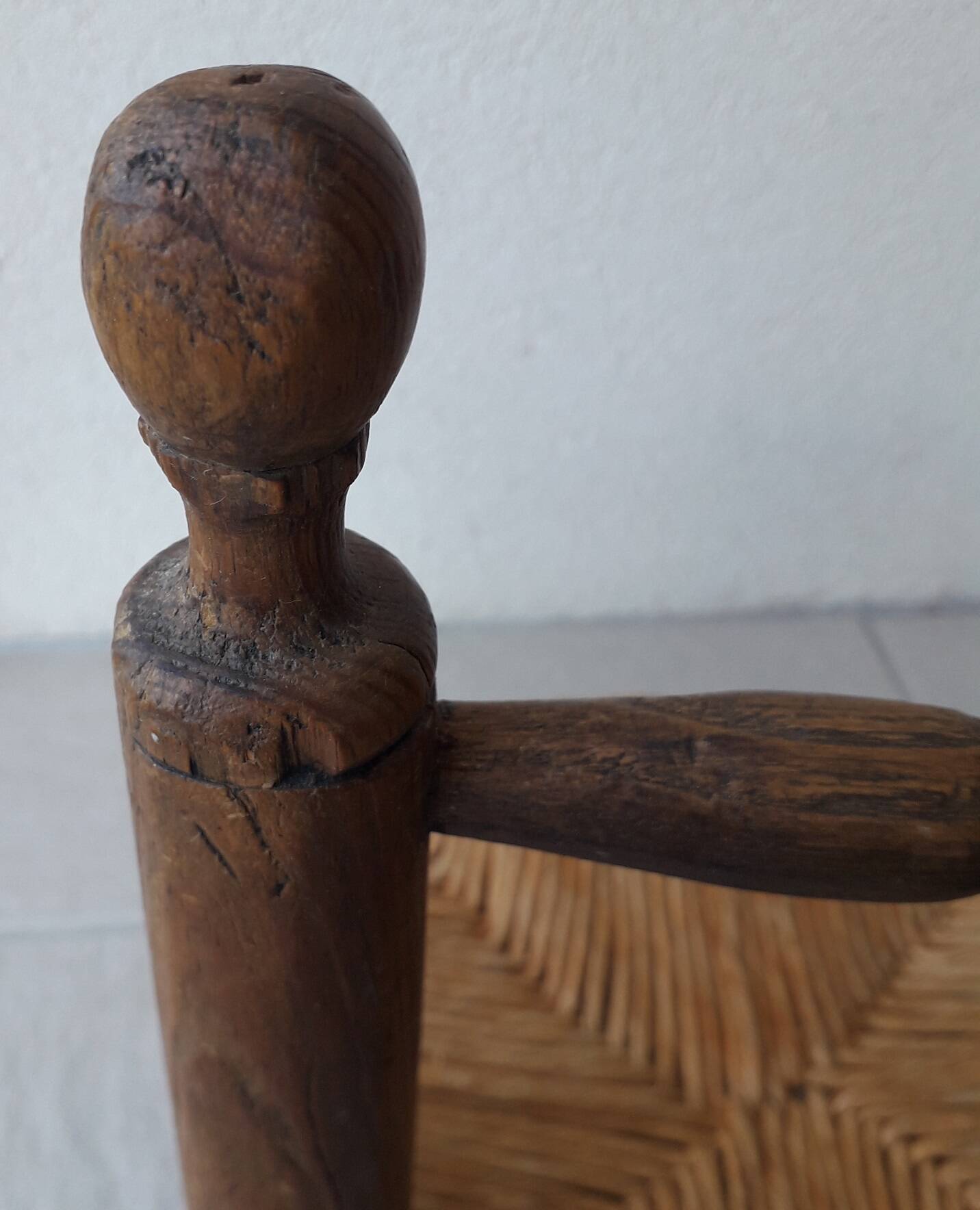 Chaise enfant bois et paille