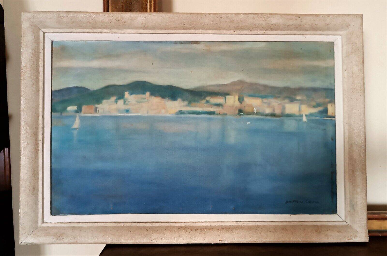 Painting Jean Pierre Capron - Oil On Marine Canvas 50s