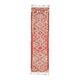 1970s Vintage Turkish Hand-Knotted Wool Cotton Pink Runner Rug 92x343