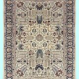 Tapis d'orient iran tabriz - fait main: 3, 30 X 2, 40 mètres - laine sur trame coton