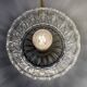 Vintage molded glass lampshade wall light - tableware collection -