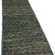 Handwoven Turkish Rustic 90 cm x 320 cm Blue Wool Runner Carpet