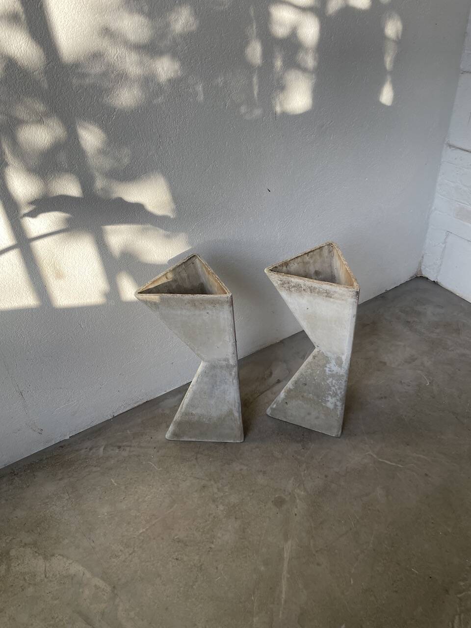 Planters jardinières fibrociment triangulaires