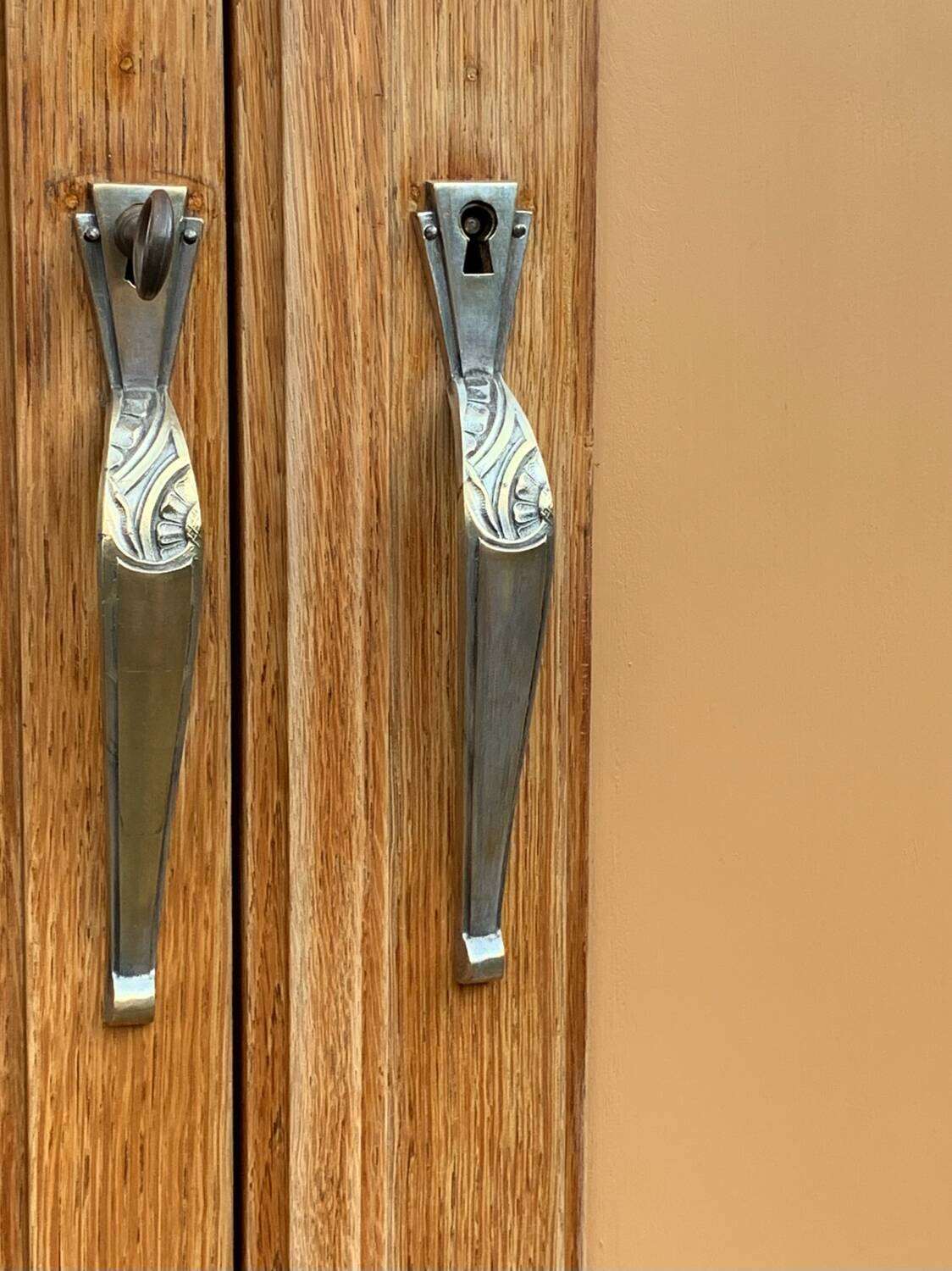 1920s Parisian Art Deco hotel wardrobe, removable