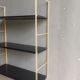 Shelf string gold thread