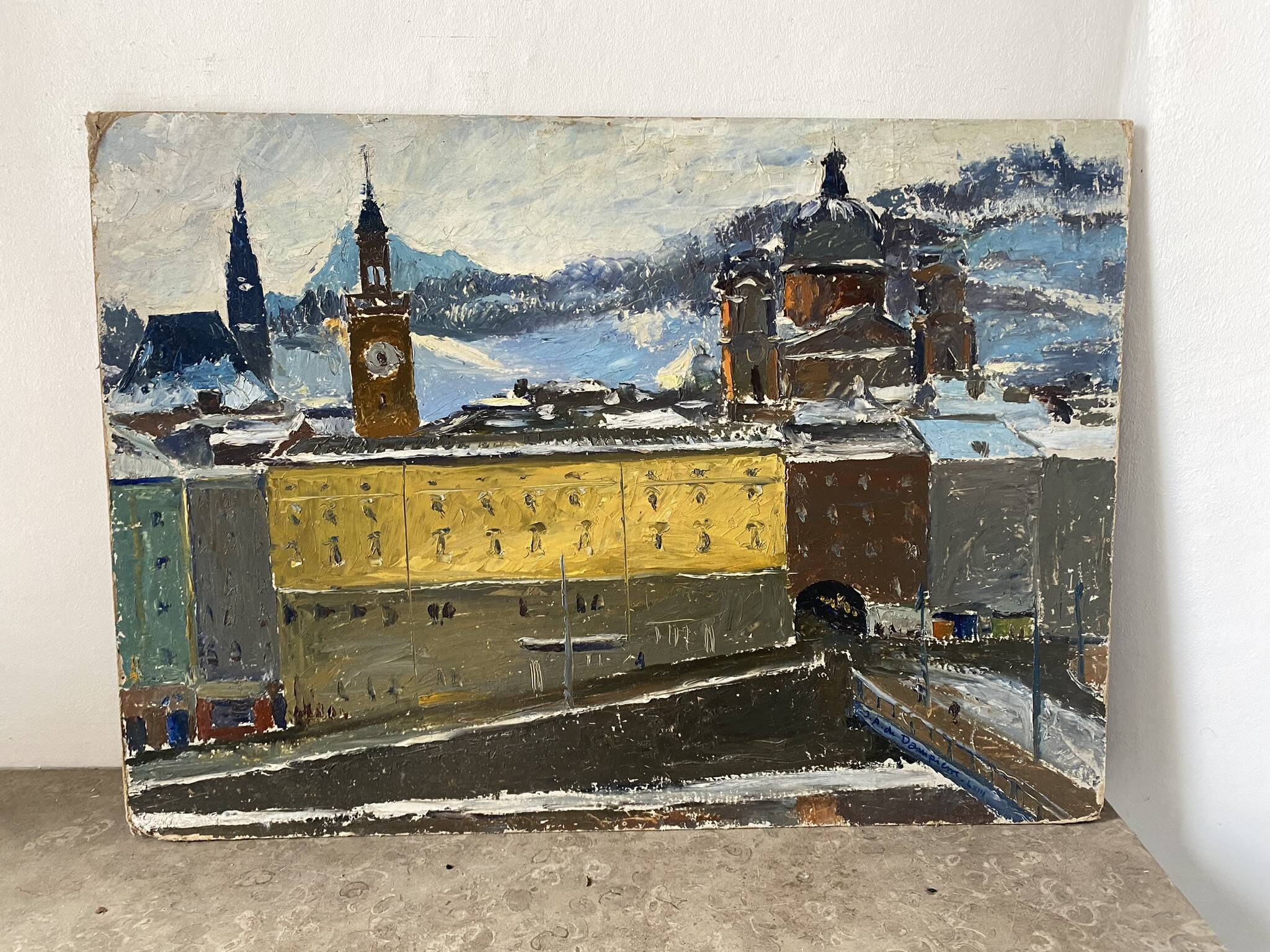 Landscape of Salzburg in 1953