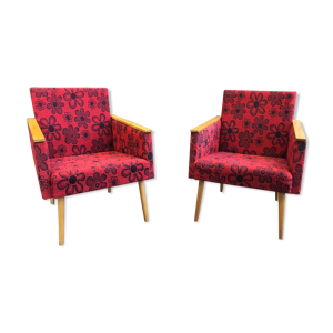 Paire de fauteuils vintage