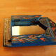 Old moroccan mirror painted wood blue folk art