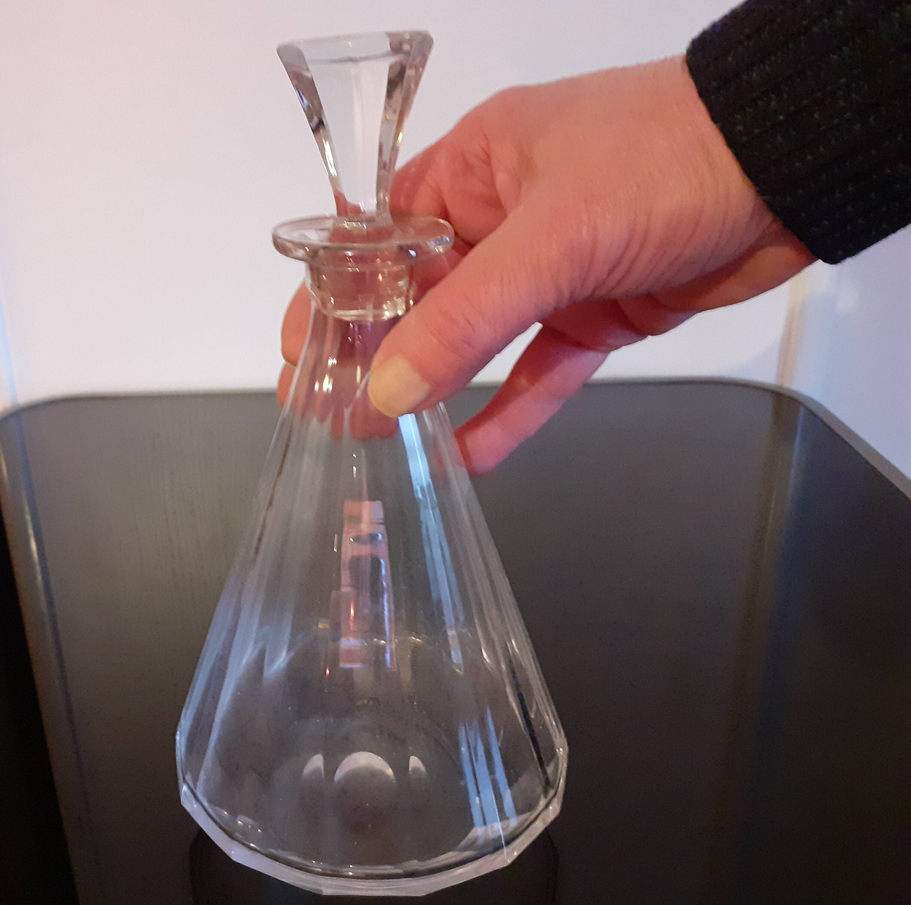 Old glass carafe 1.1 liters