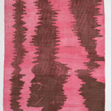 7x10 oversize pink hemp rug, 218x295cm