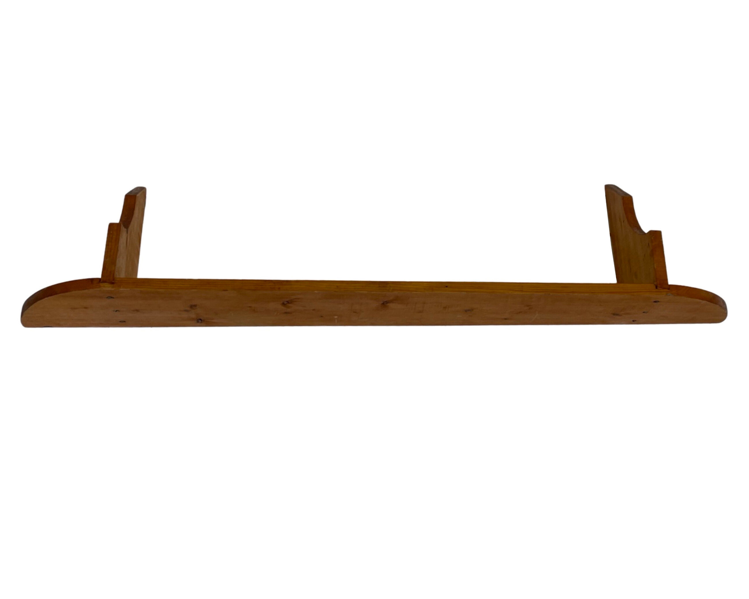 Vintage wooden wall rack bookshelf