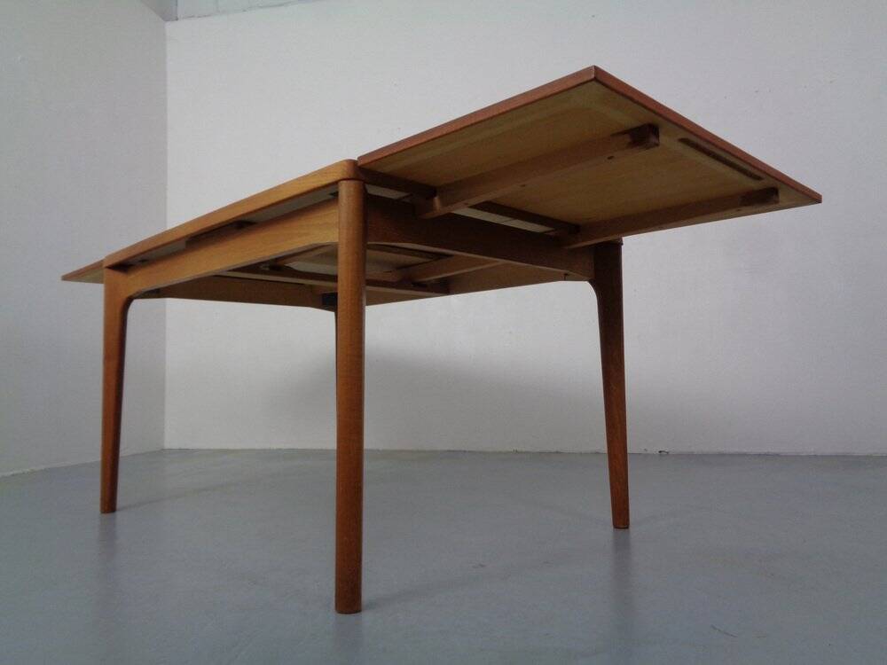 Extendable Teak Dining Table by Henning Kjærnulf for Velje Møbelfabrik, 1960s