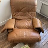 Fauteuil en cuir Marsala