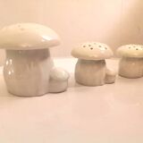 Suite of 3 ceramic mushrooms Edouard Marcel Sandoz for Haviland 60s