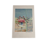 Lithograph signed by the French artist Michel Henry - Flowers