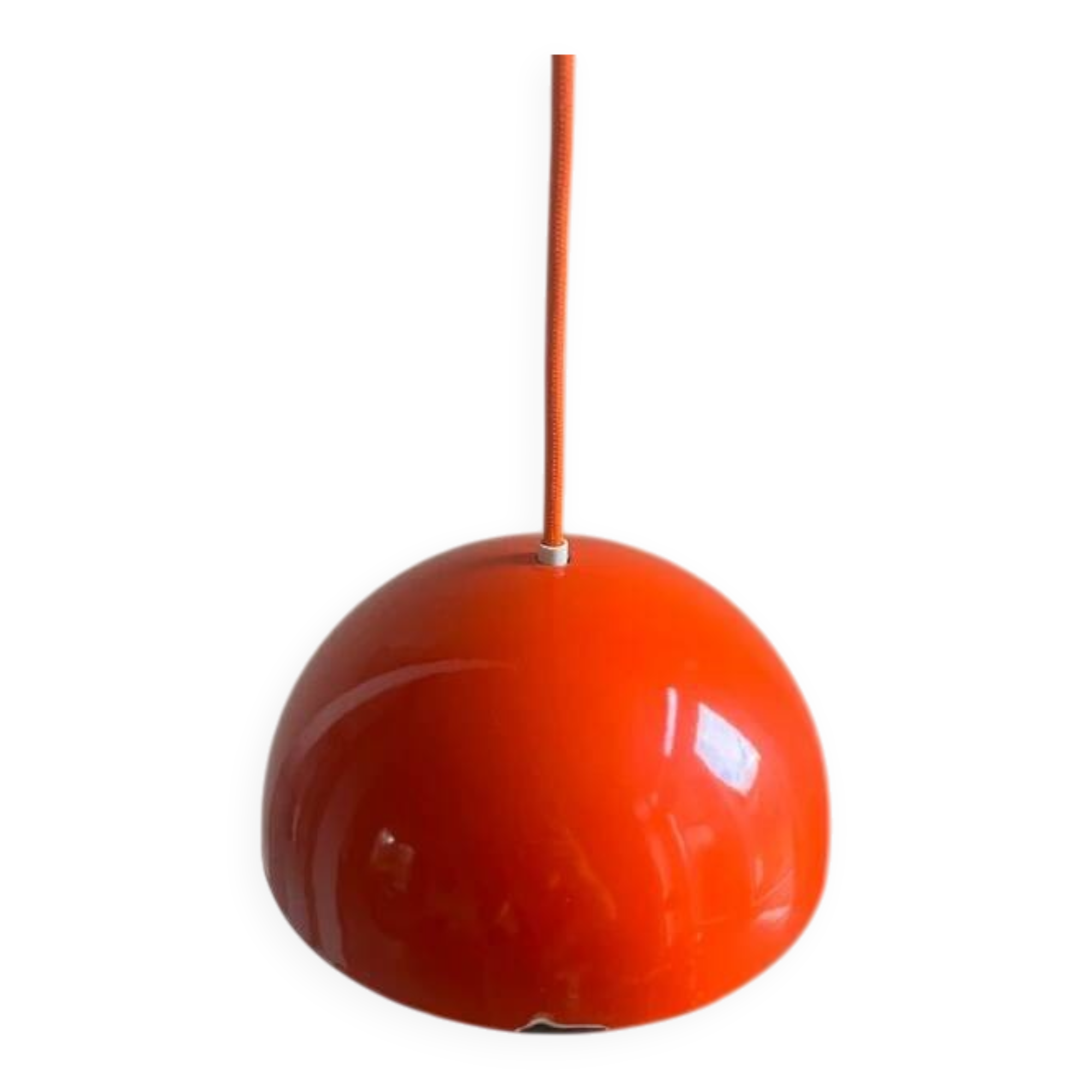 Vintage enamel lamp Louis Poulsen Flowerpot - Verner Panton - VP1