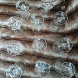 11 crystal stem glasses