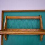 Mid-Century  Wall Mounted Coat Rack Czechoslovakia , 1970's