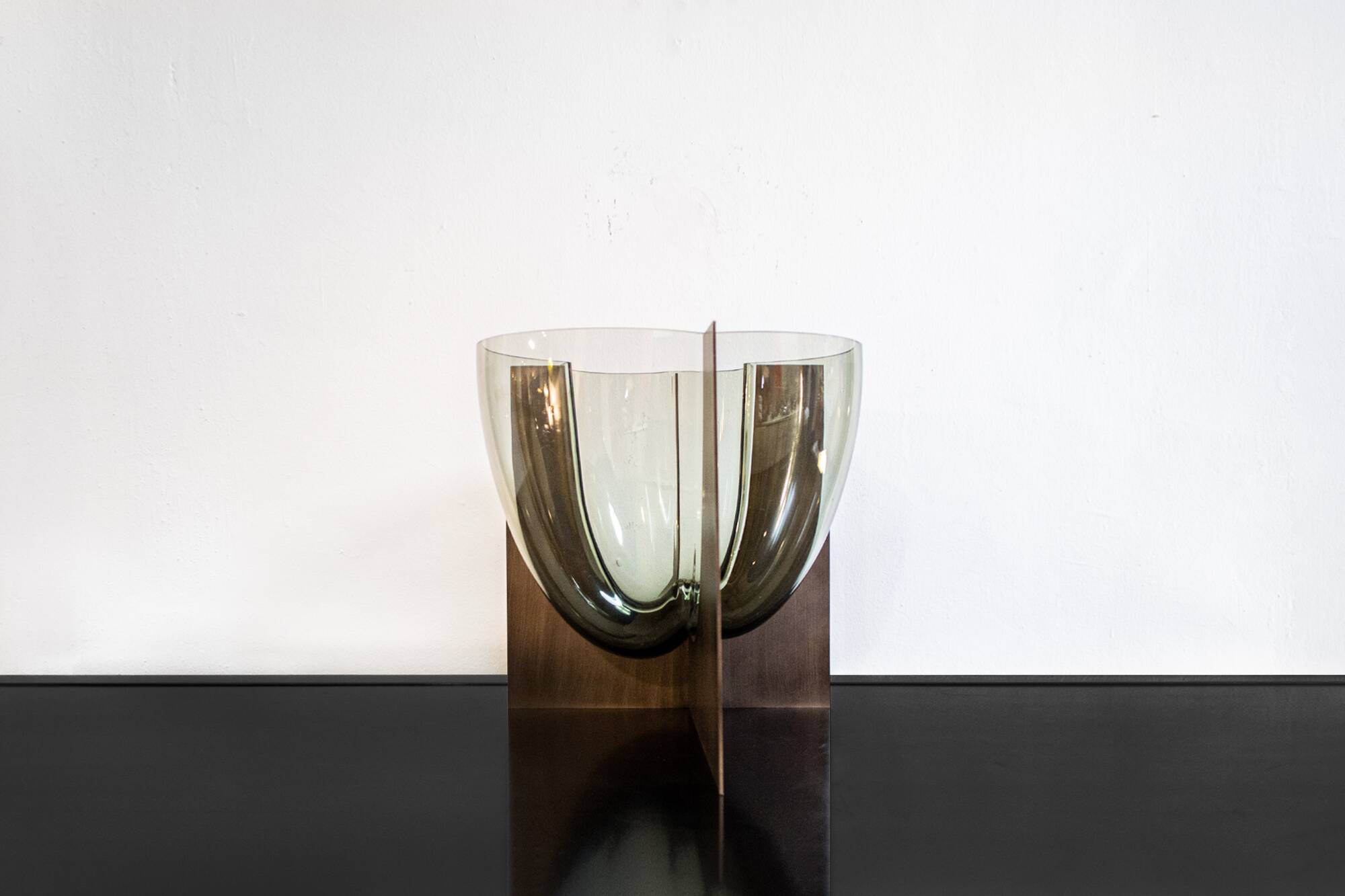 Vaso scultura S509 di Carlo Nason per Mazzega 1969