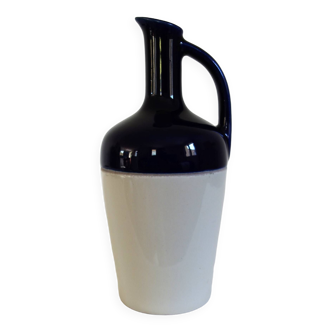 Glazed stoneware ceramic pitcher signed Dolphi, France