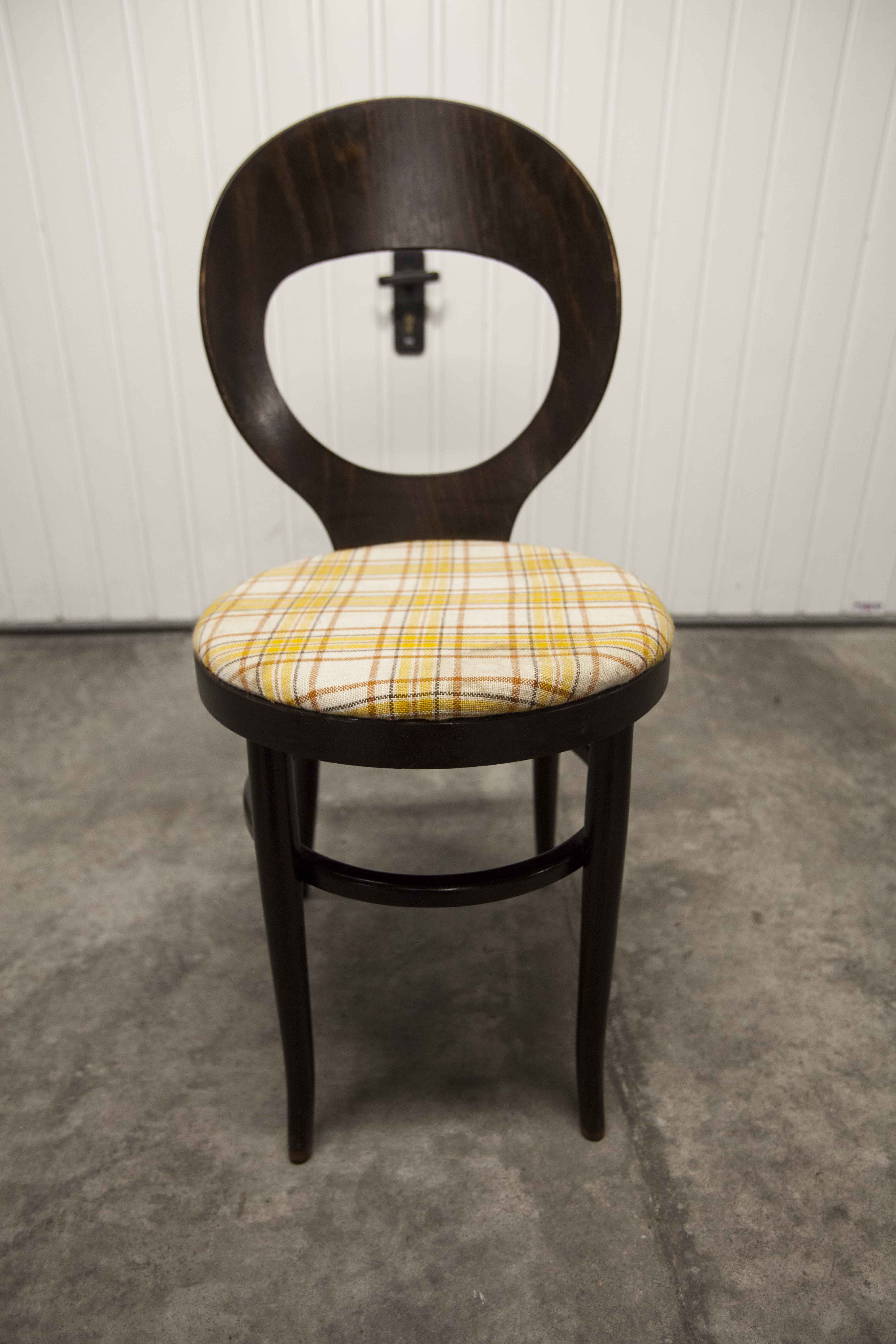 Lot de 3 chaises Baumann mouettes 1970 tissu à changer