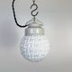 Vintage White Porcelain Pendant Light, 1970s