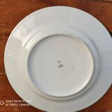 Plat en porcelaine myosotis