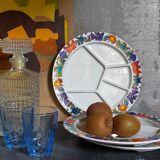 Three vintage Acapulco fondue plates