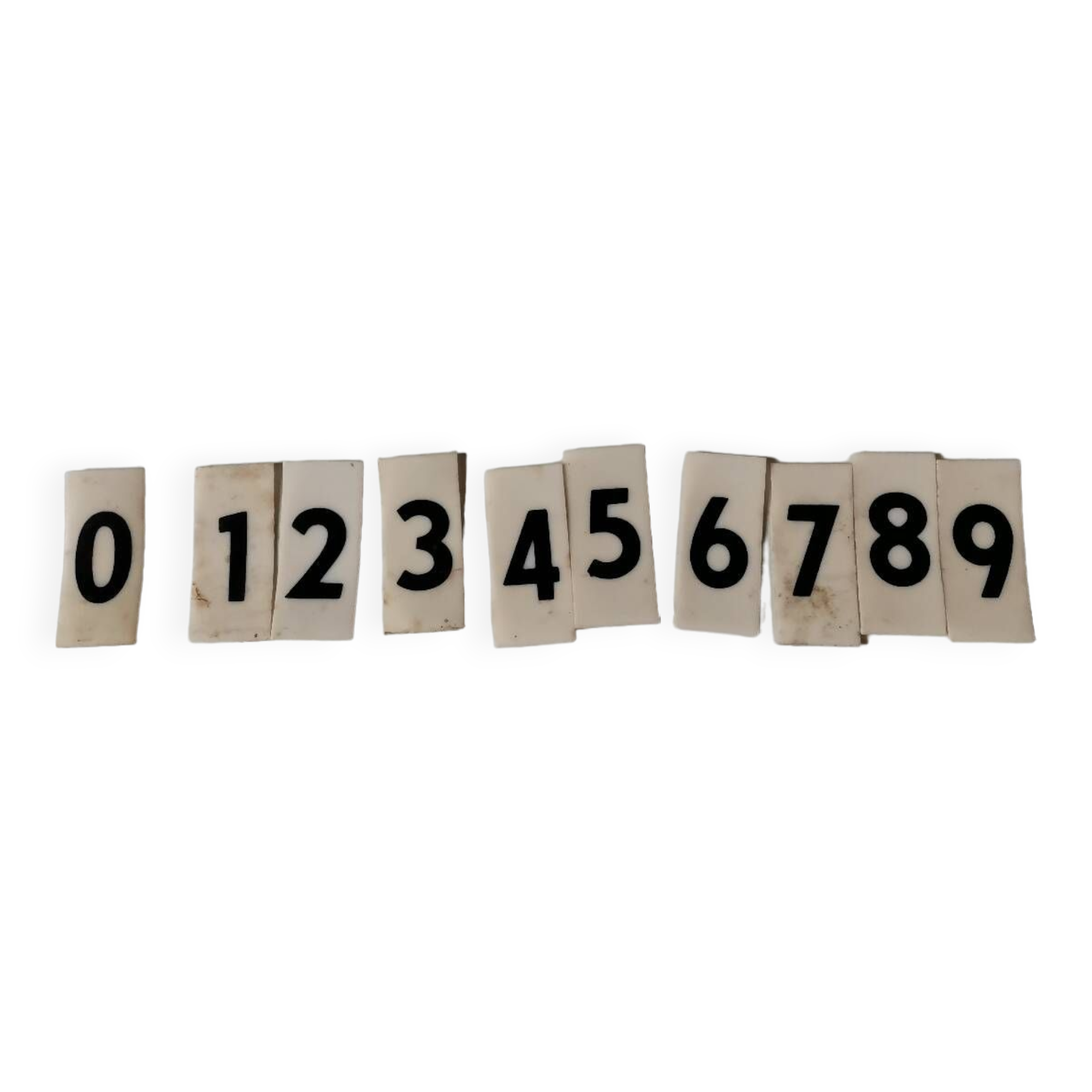 Set of vintage plastic price tags