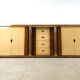 Vintage lacquered goatskin credenza, 1970s