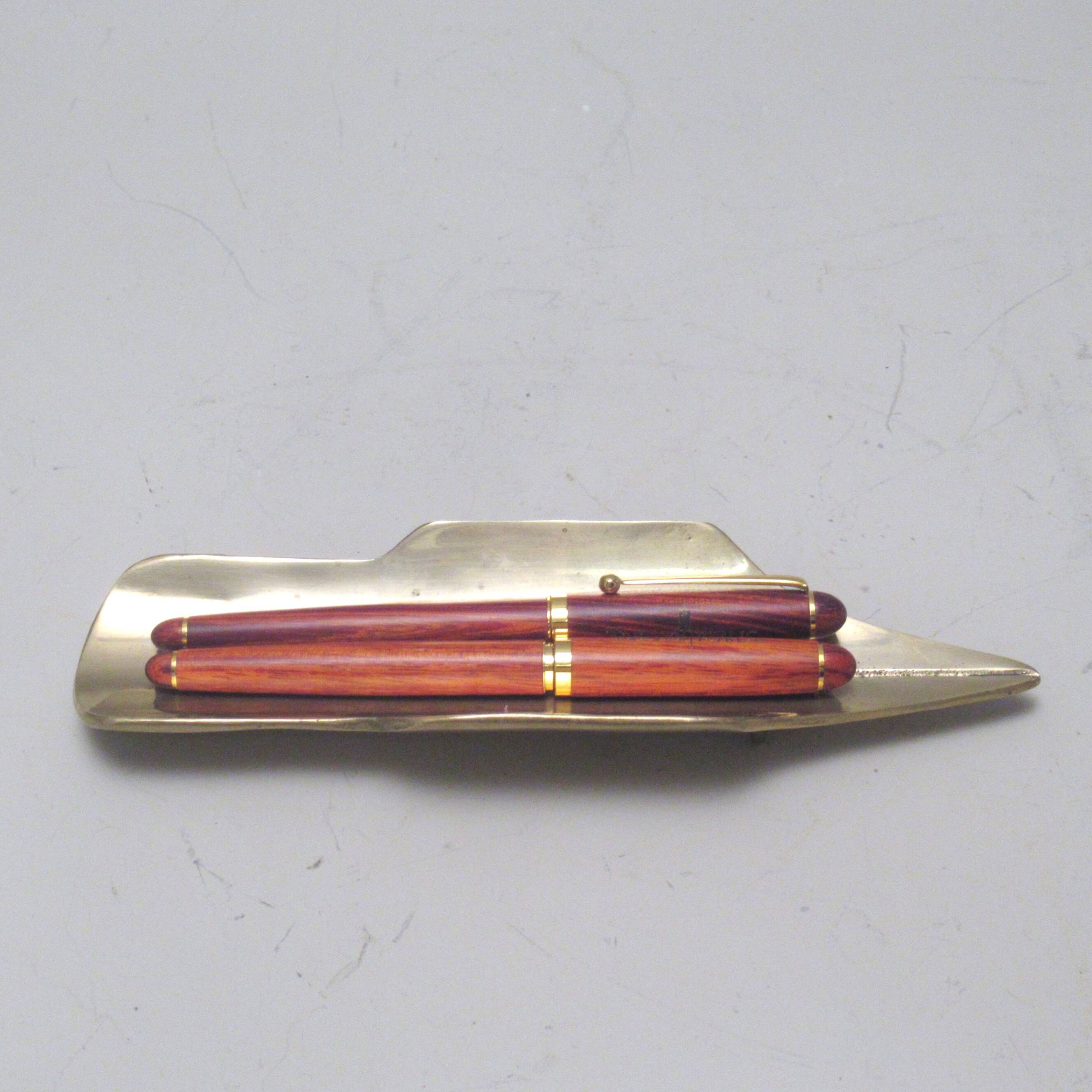 Bronze "Plume" tray in the 1960s