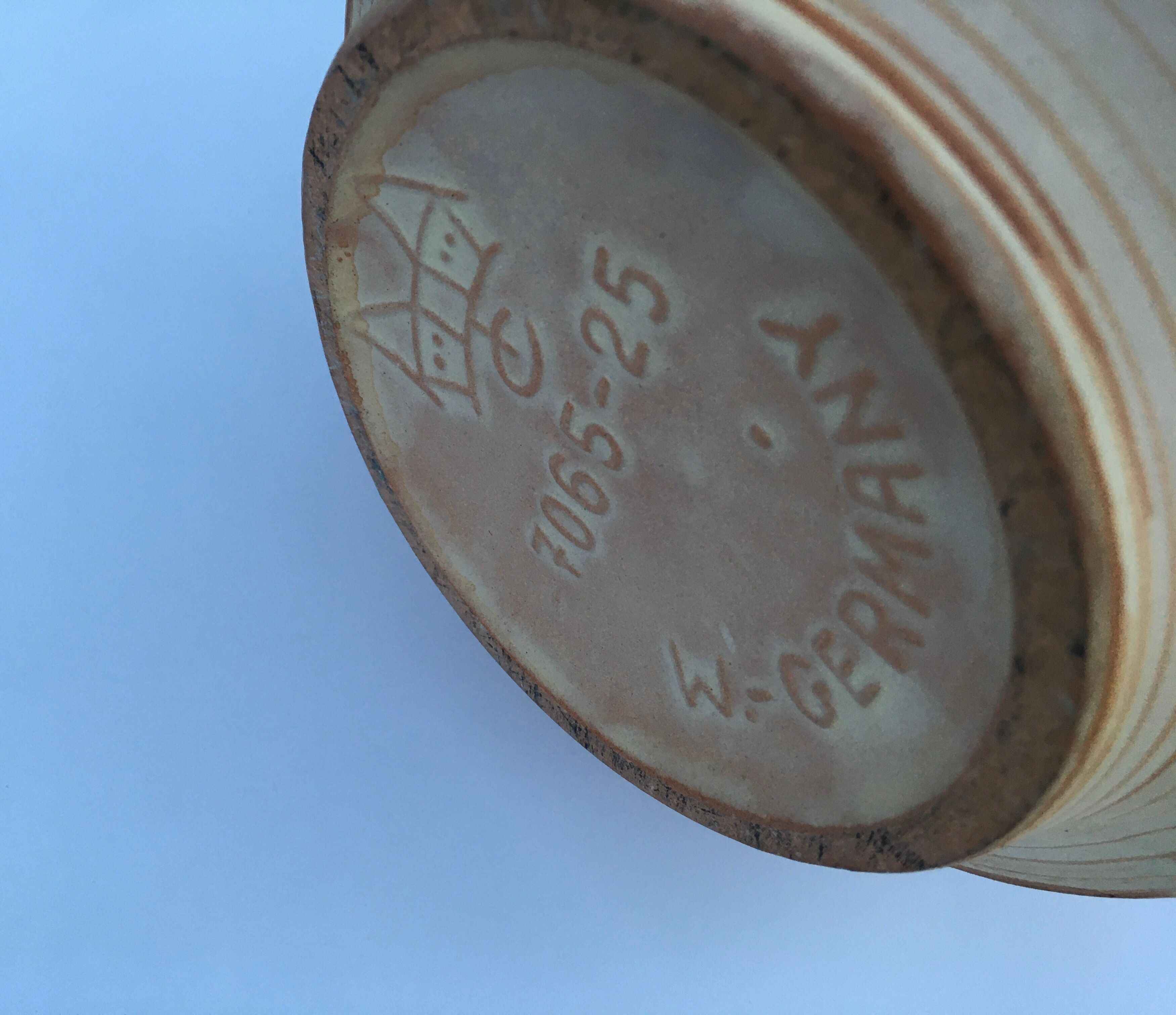 Ceramic pitcher sixties west germany