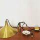 Mid Century Modern Fusijama brass pendant lamp by Th. Valentier