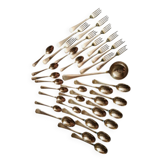 cutlery 37 pieces christofle model art deco america