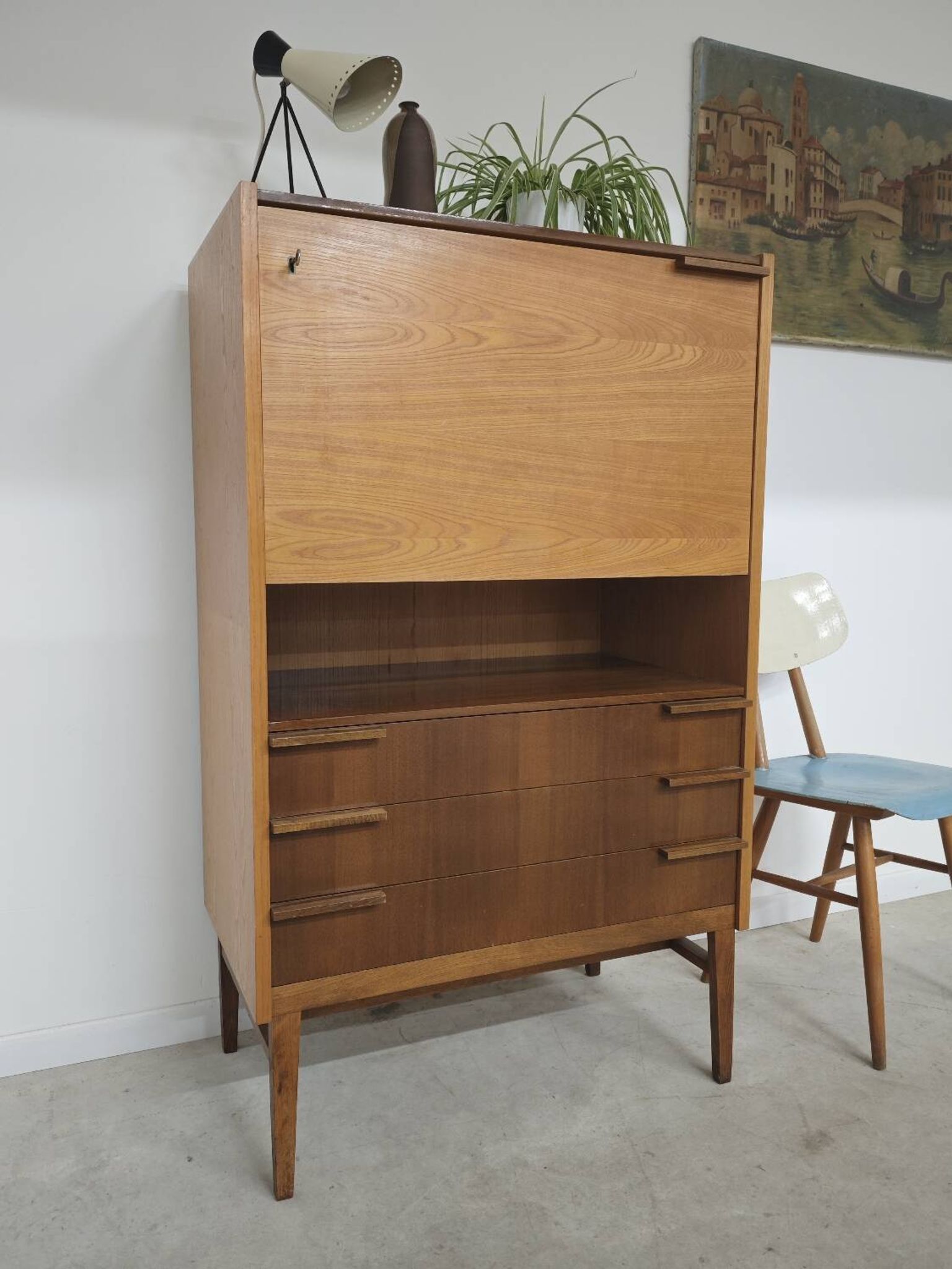 Secretary / Two-tone desk Frantisek Mezulanik for Up Zavody 1960