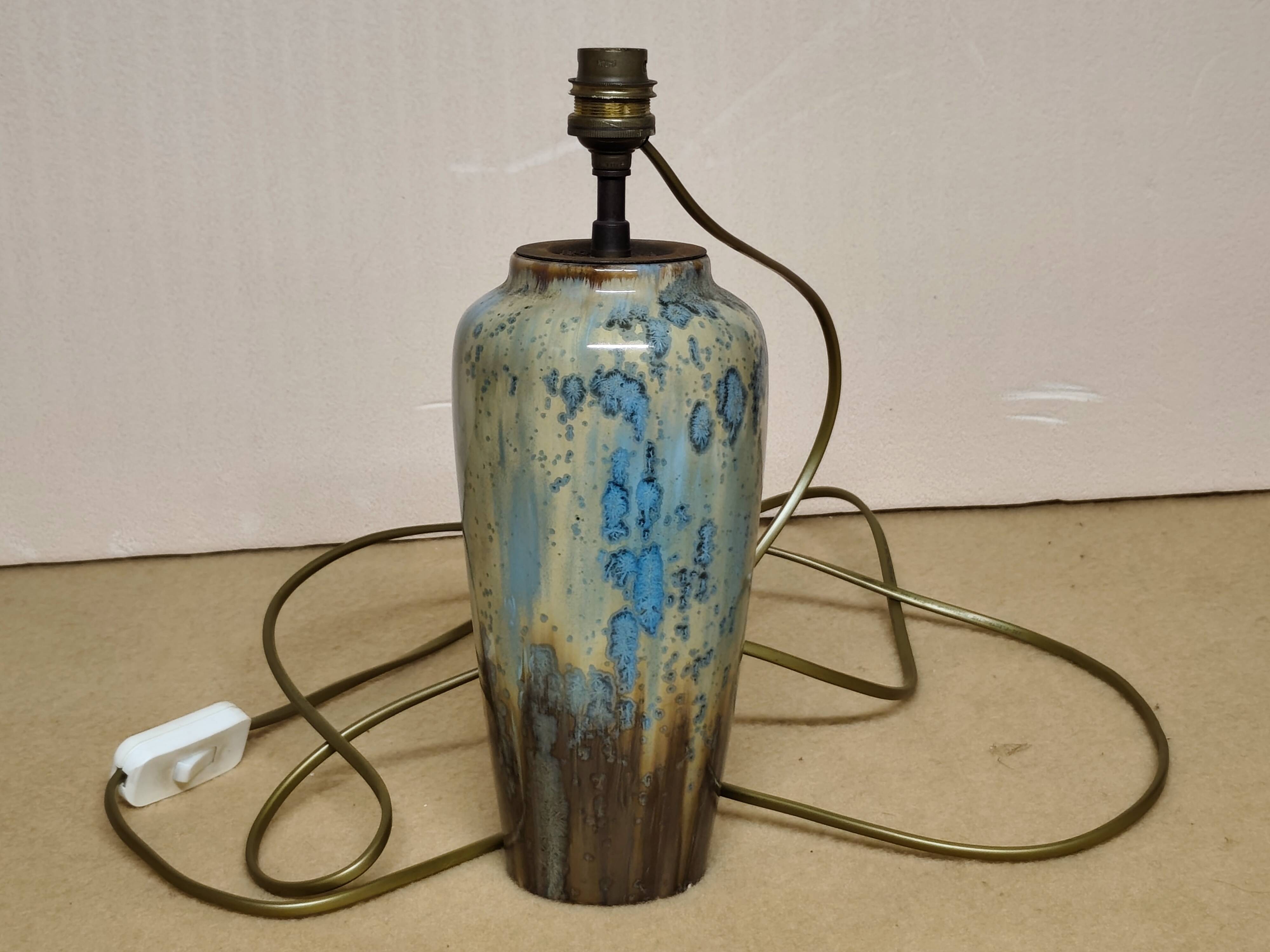 Lamp base signed "pierrefonds"