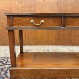 Classic English Chesterfield Side Table