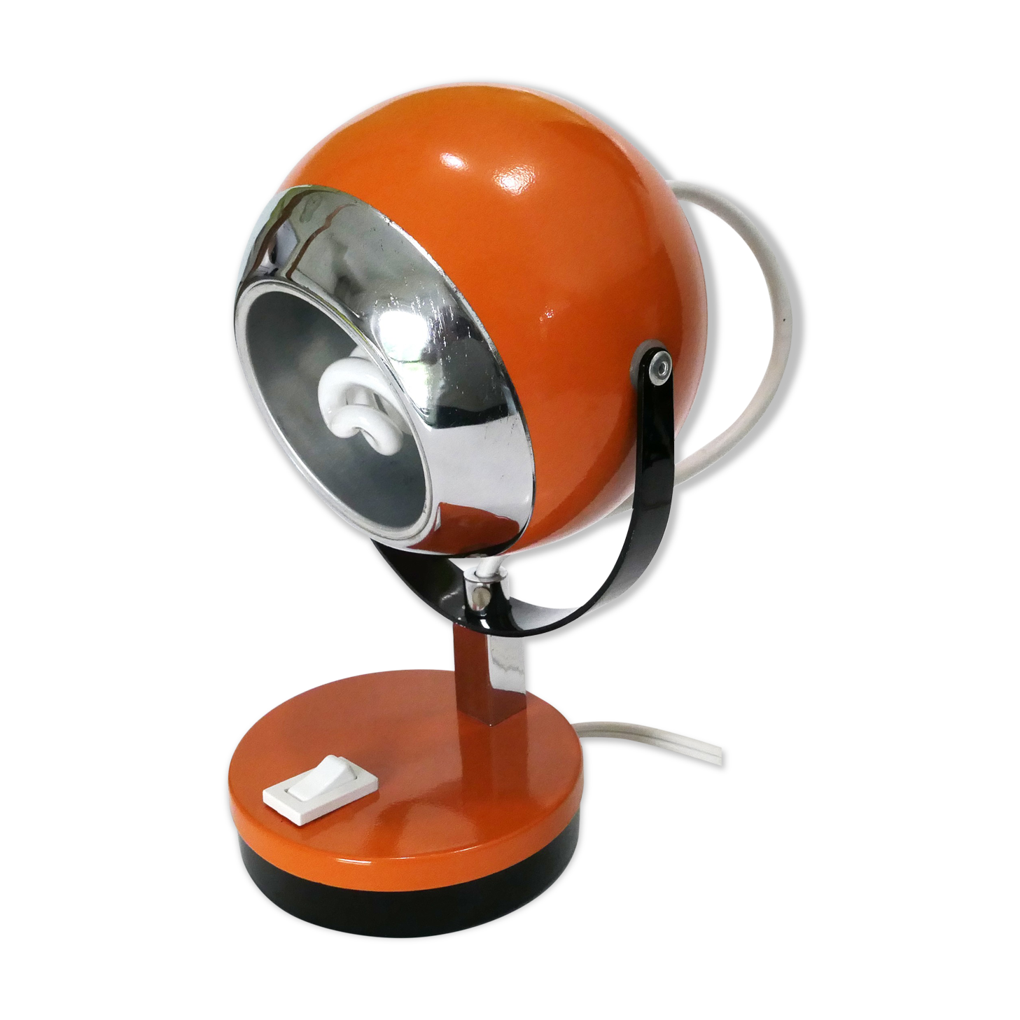 Table lamp eyeball space age 1970's