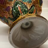 H. Becquet Quaregnon vase in the mastery style with birds of paradise decoration