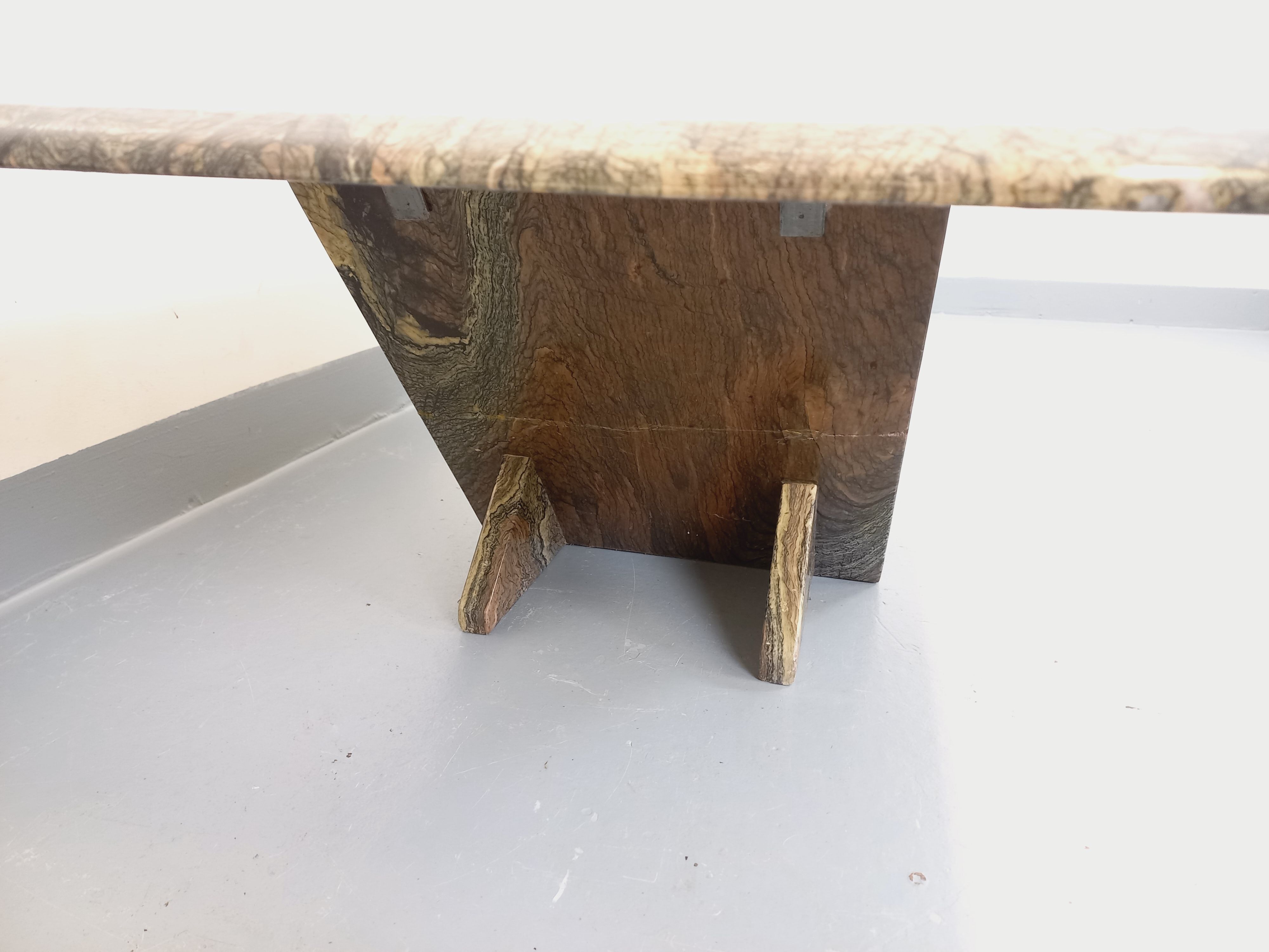 Vintage marble coffee table from the 1970s.