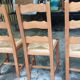 3 solid oak Paillé chairs