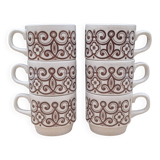 Set of 6 Biltons England mugs