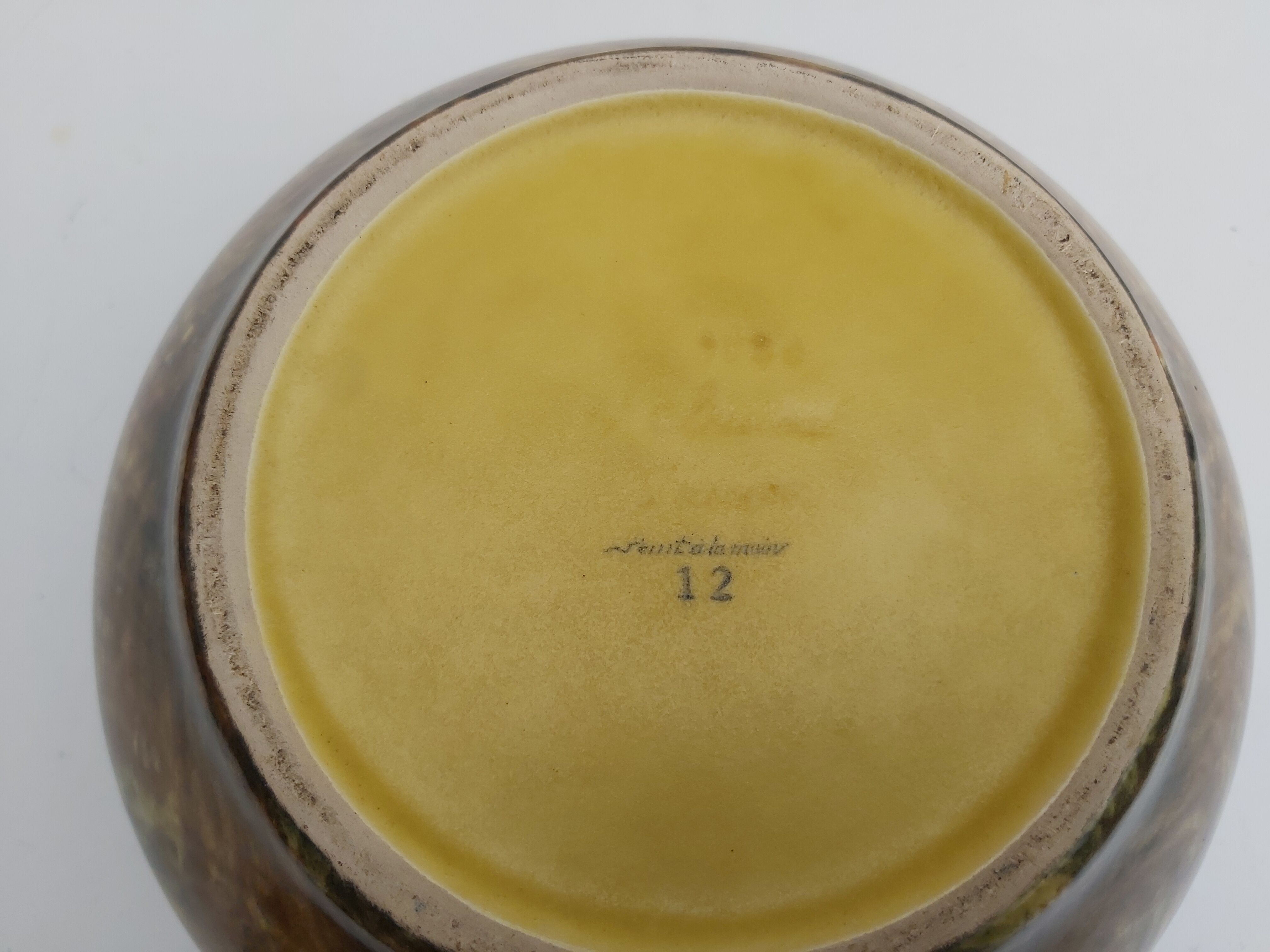 Vase St  Clément décor main