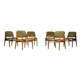 Danish Ella chairs in teak attributed to Arne Vodder for Vamo Sønderborg, 1960s, set of 6