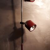 Lampadaire 1950 bordeaux et chrome