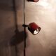 Lampadaire 1950 bordeaux et chrome