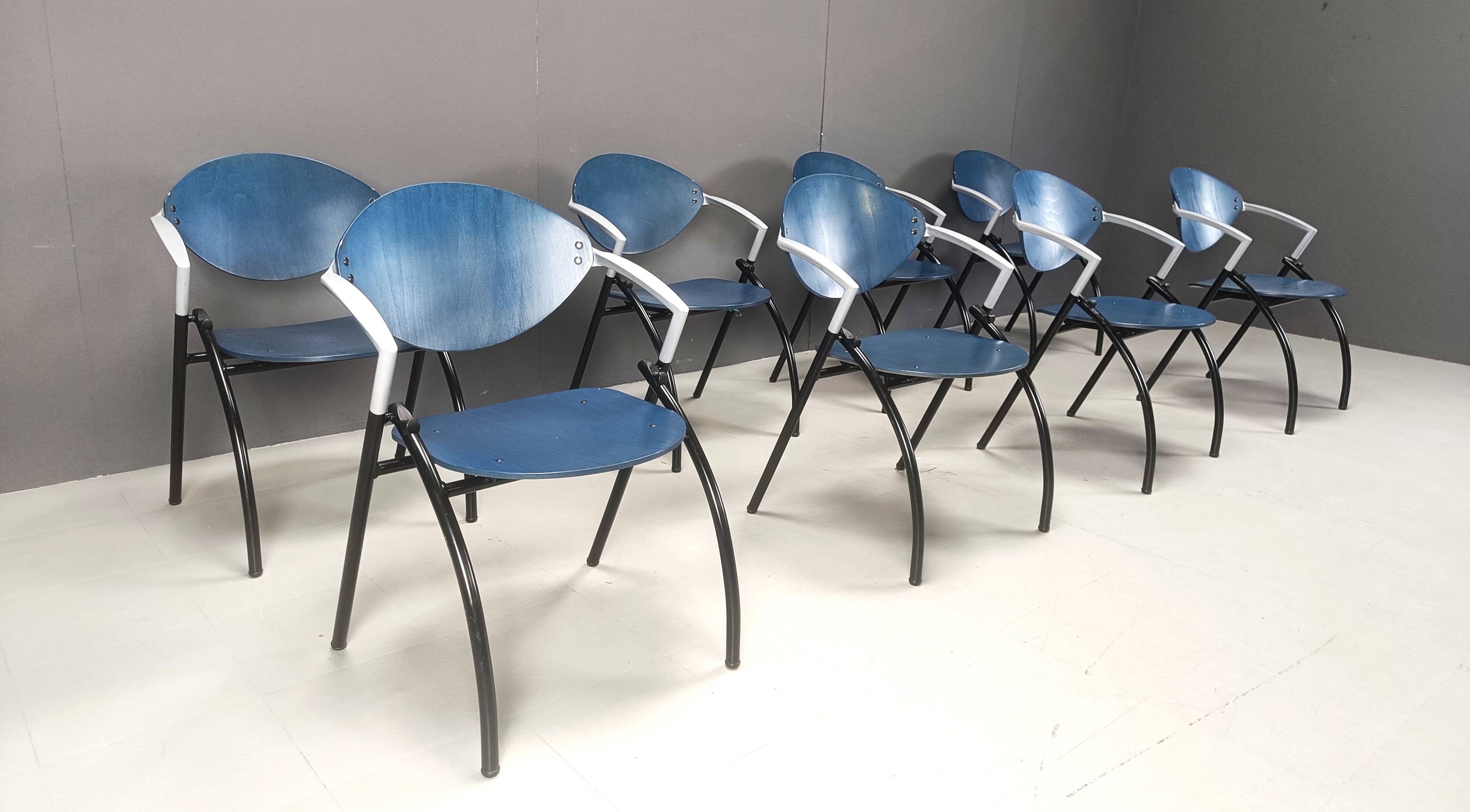 Post modern dining chairs, 1990s