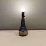 Beautiful ceramic table lamp in Grey/Blue glaze, made by Michael Andersen Denmark ( The 3 Fishes)