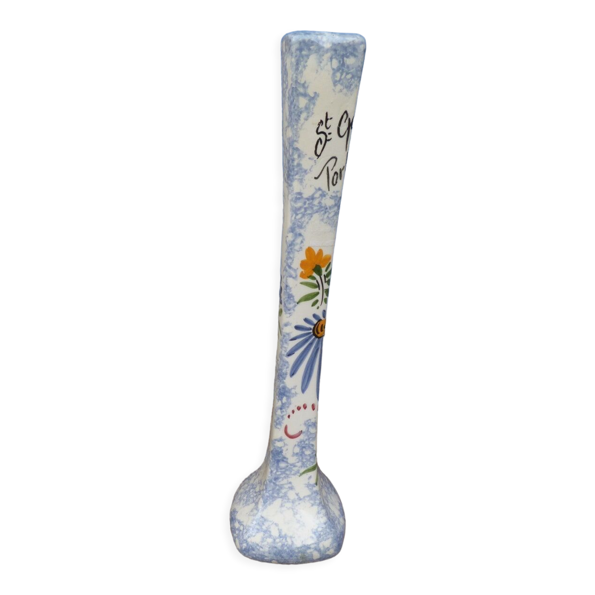 Vase soliflore Quimper Brittany ceramic soliflore