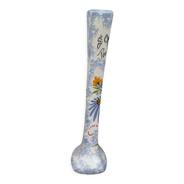 Vase soliflore Quimper Bretagne céramique soliflore